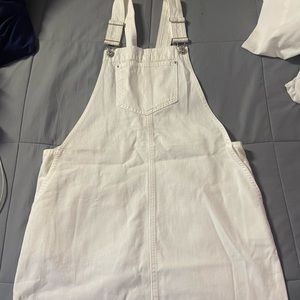 White Skirt Overalls